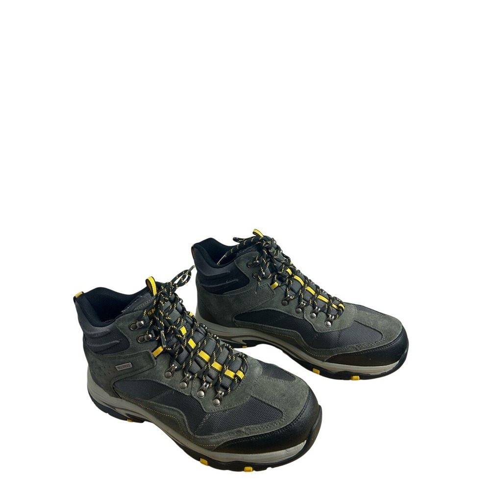Skechers Trego Pacifico Hiking Boots Memory Foam Gray Waterproof Men's Size 13